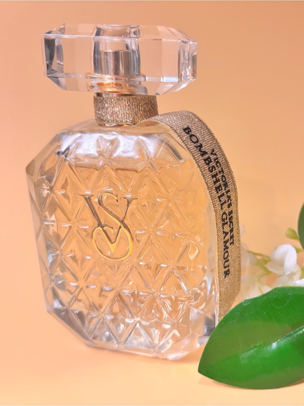 Victoria's Secret Bombshell Glamour Perfume with Gold Accents 1.7 f